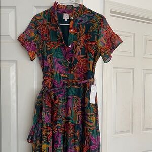 Vibrant Multicolor Floral Women's Dress